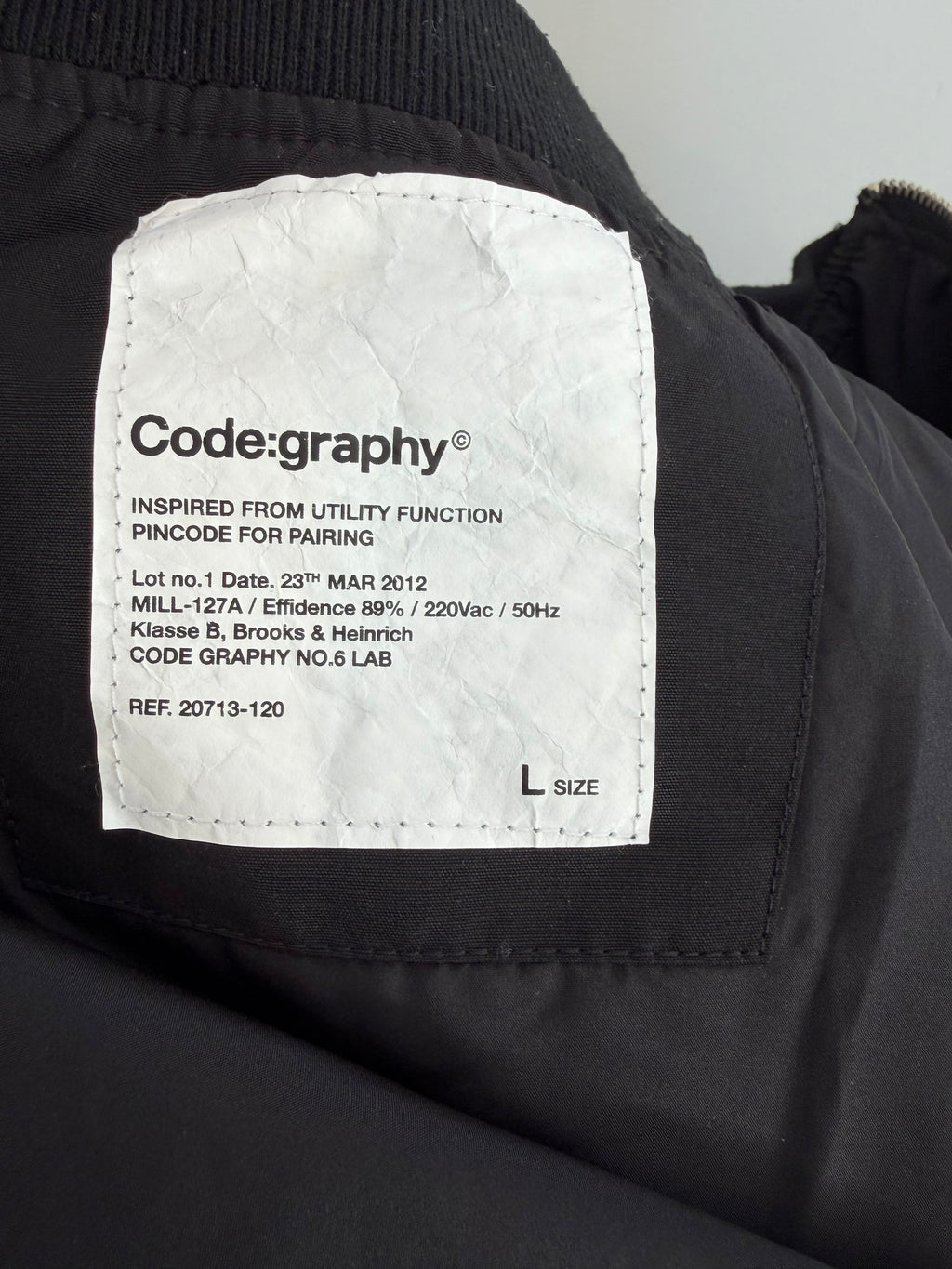 [Codegraphy] Oversized Bomber (Black)
