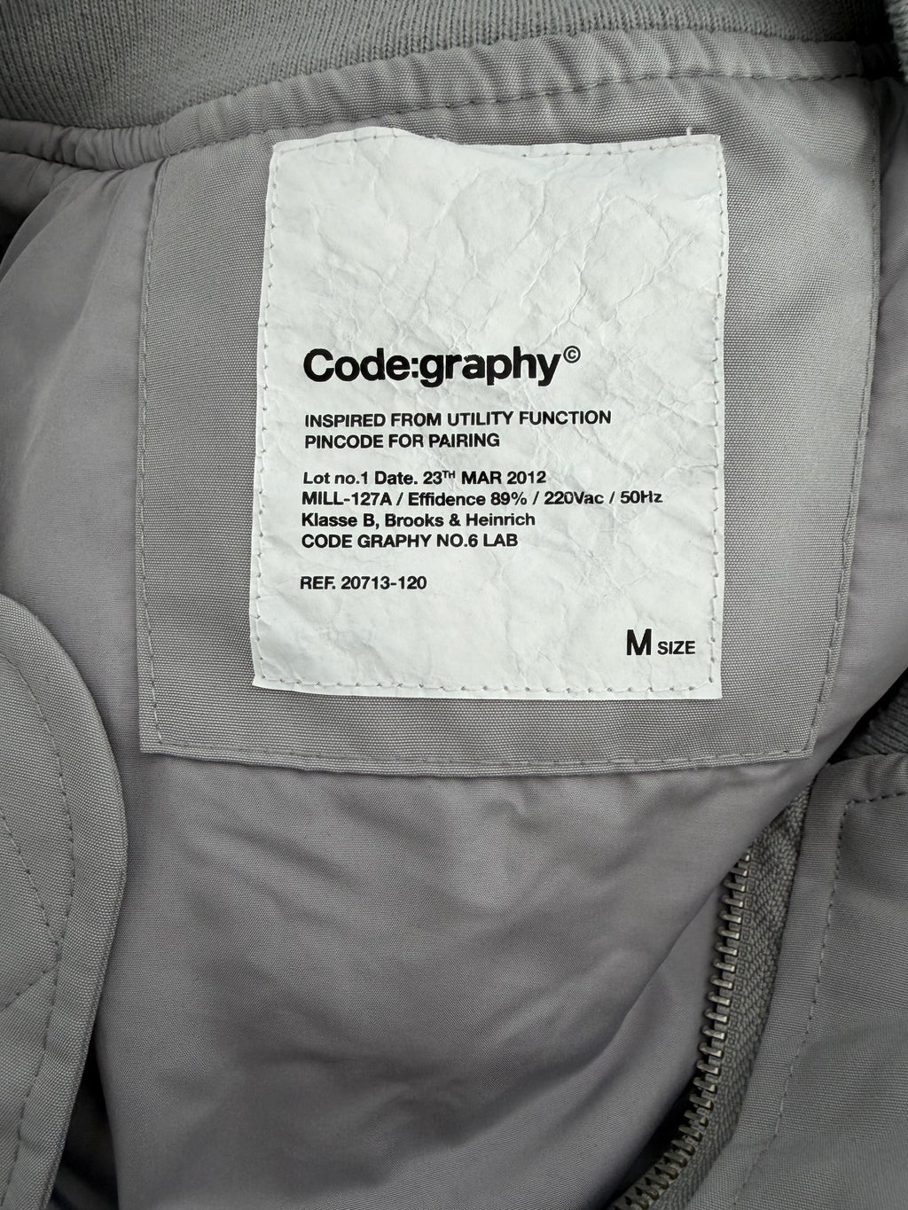 [Codegraphy] Oversized Bomber (Grey)