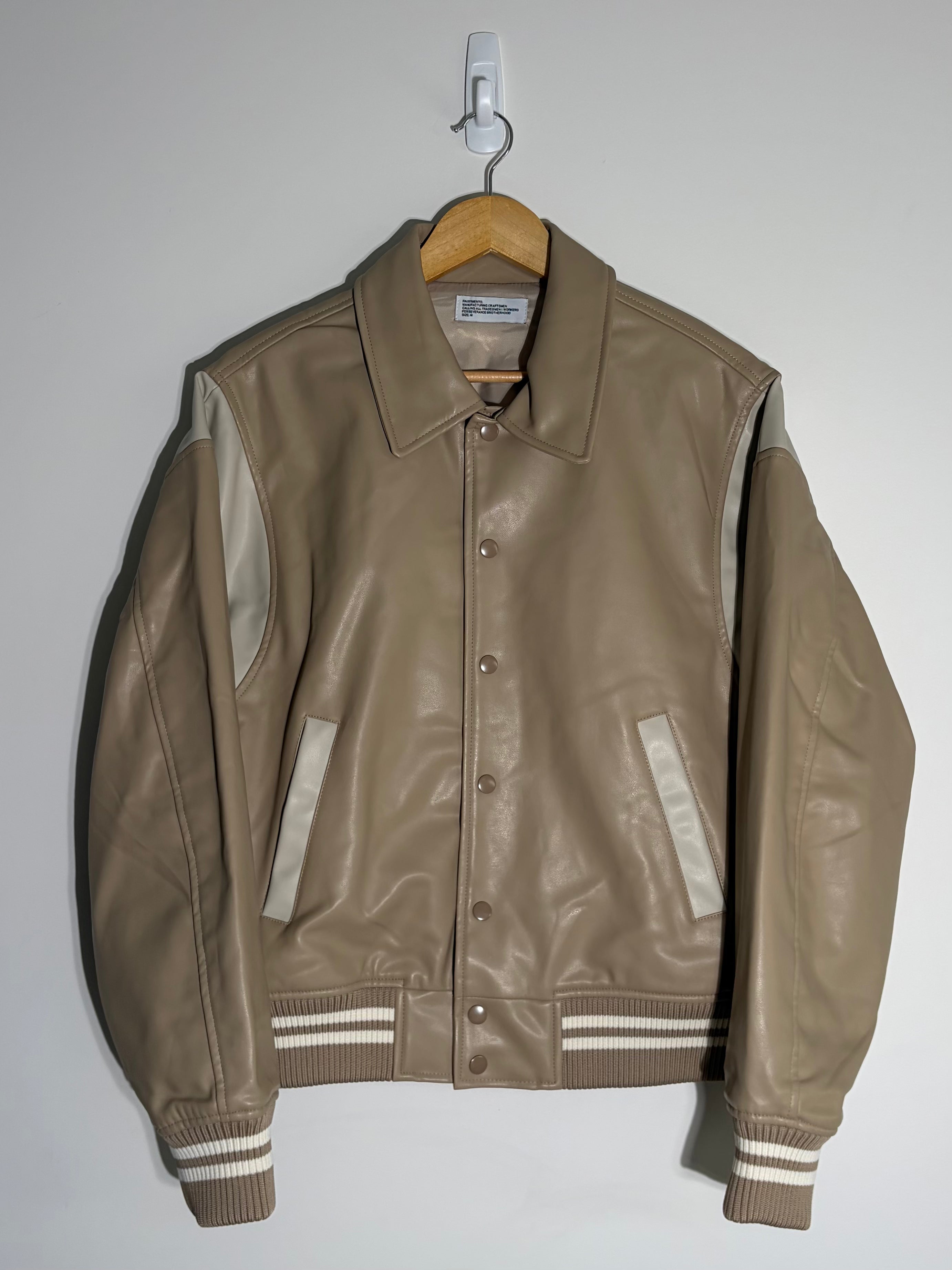 [Partimento] Varsity Jacket (Beige)