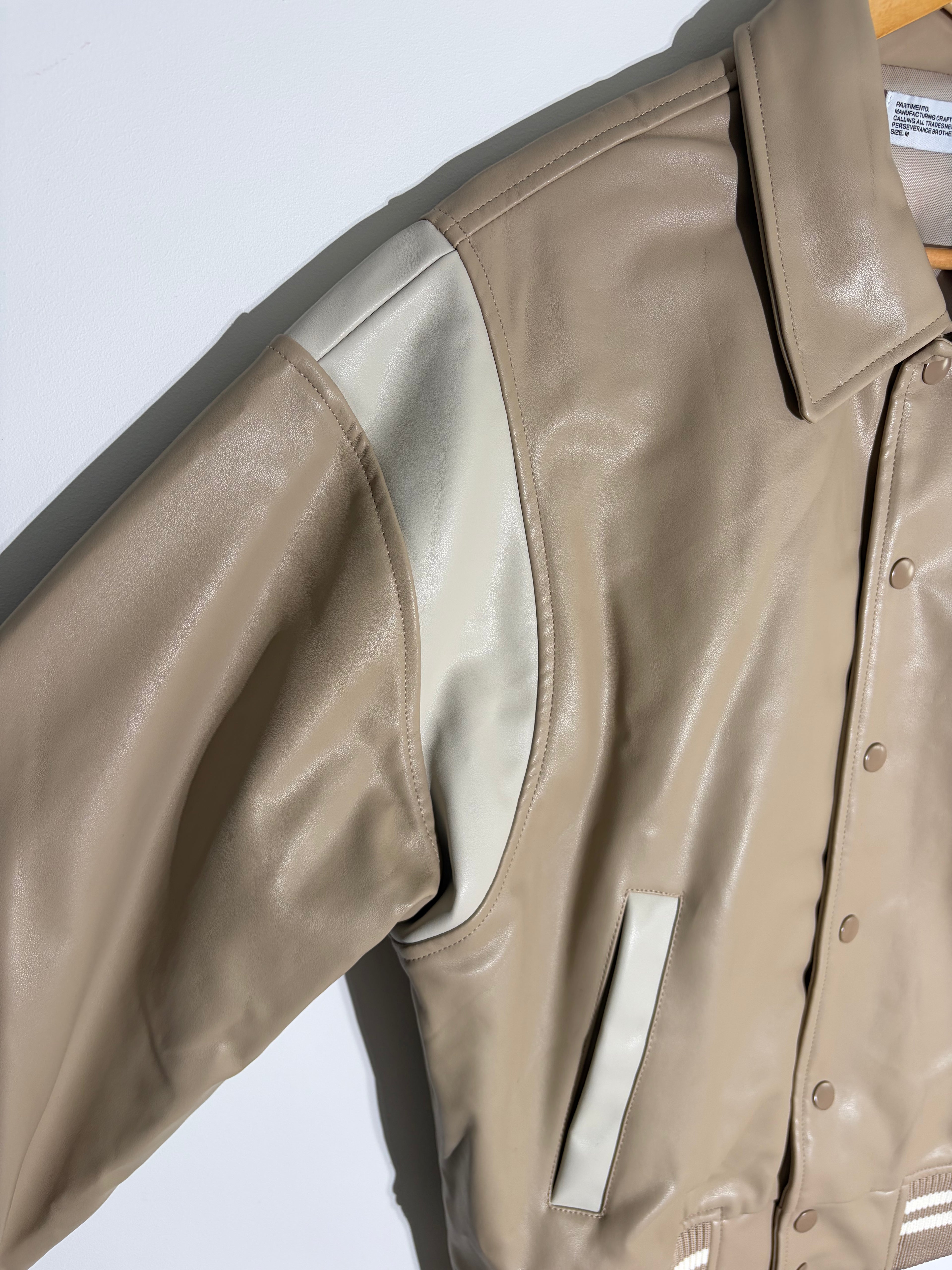 [Partimento] Varsity Jacket (Beige)