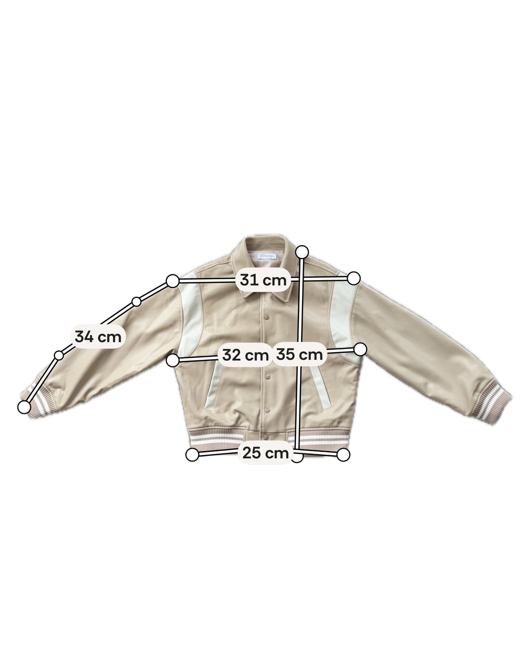 [Partimento] Varsity Jacket (Beige)